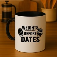 Weights Before Dates Motivation Mug