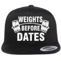 Weights Before Dates Motivation Flatbill Hat