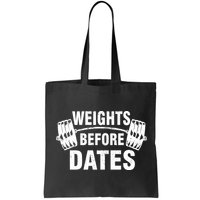 Weights Before Dates Motivation Bag
