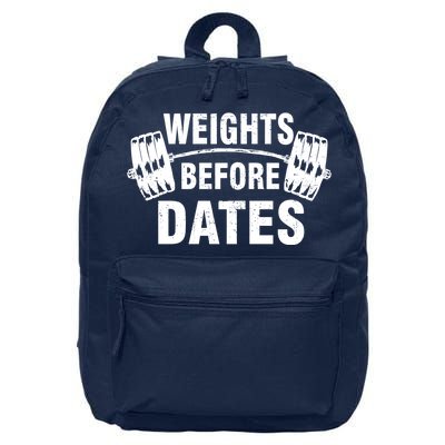 Weights Before Dates Motivation 16 in Basic Backpack