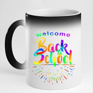 Welcome Back To School 11oz Black Color Changing Mug