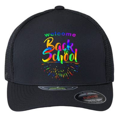 Welcome Back To School Flexfit Unipanel Trucker Cap