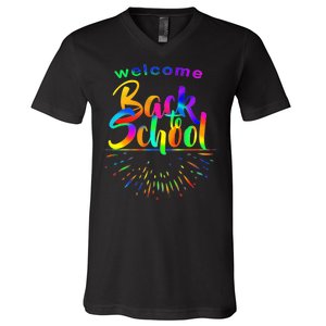 Welcome Back To School V-Neck T-Shirt