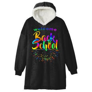 Welcome Back To School Hooded Wearable Blanket