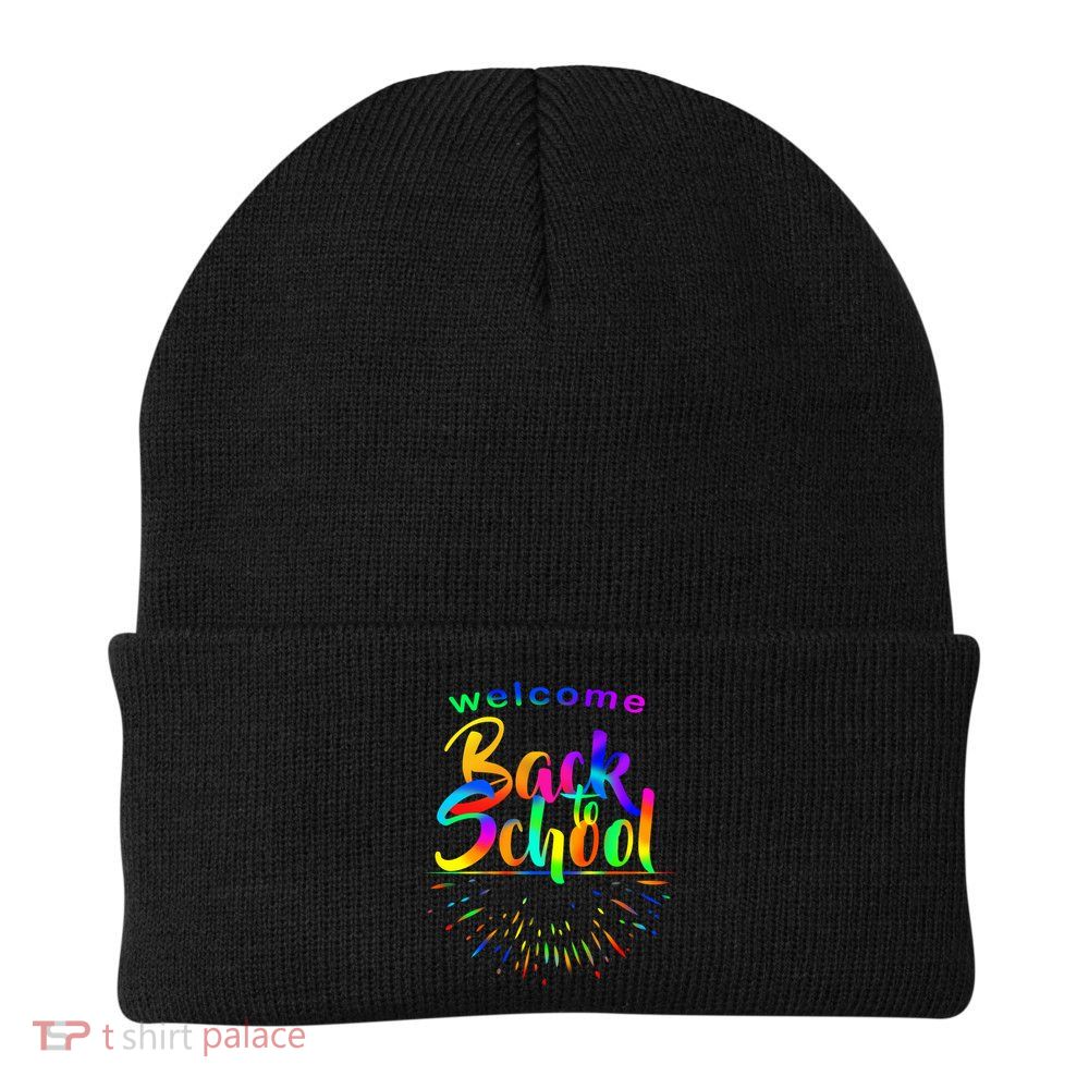 Welcome Back To School Knit Cap Winter Beanie