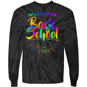 Welcome Back To School Tie-Dye Long Sleeve Shirt