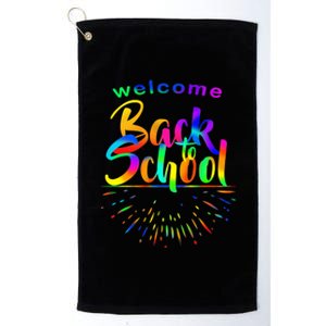 Welcome Back To School Platinum Collection Golf Towel