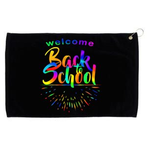 Welcome Back To School Grommeted Golf Towel