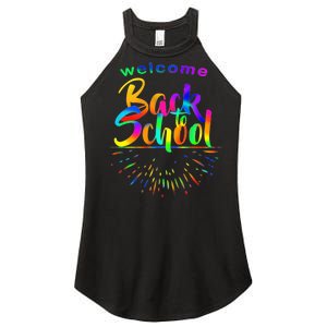 Welcome Back To School Women's Perfect Tri Rocker Tank