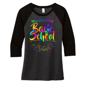 Welcome Back To School Women's Tri-Blend 3/4-Sleeve Raglan Shirt