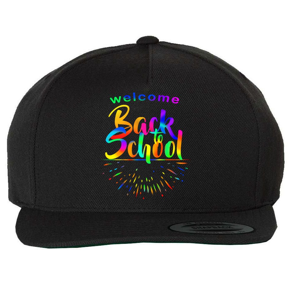 Welcome Back To School Wool Snapback Cap