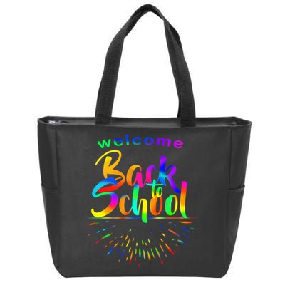 Welcome Back To School Zip Tote Bag