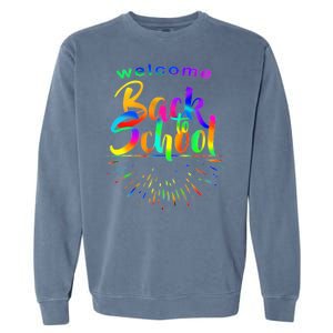 Welcome Back To School Garment-Dyed Sweatshirt