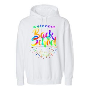 Welcome Back To School Garment-Dyed Fleece Hoodie