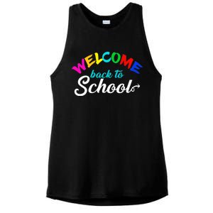 Welcome Back To School Arrow Ladies PosiCharge Tri-Blend Wicking Tank