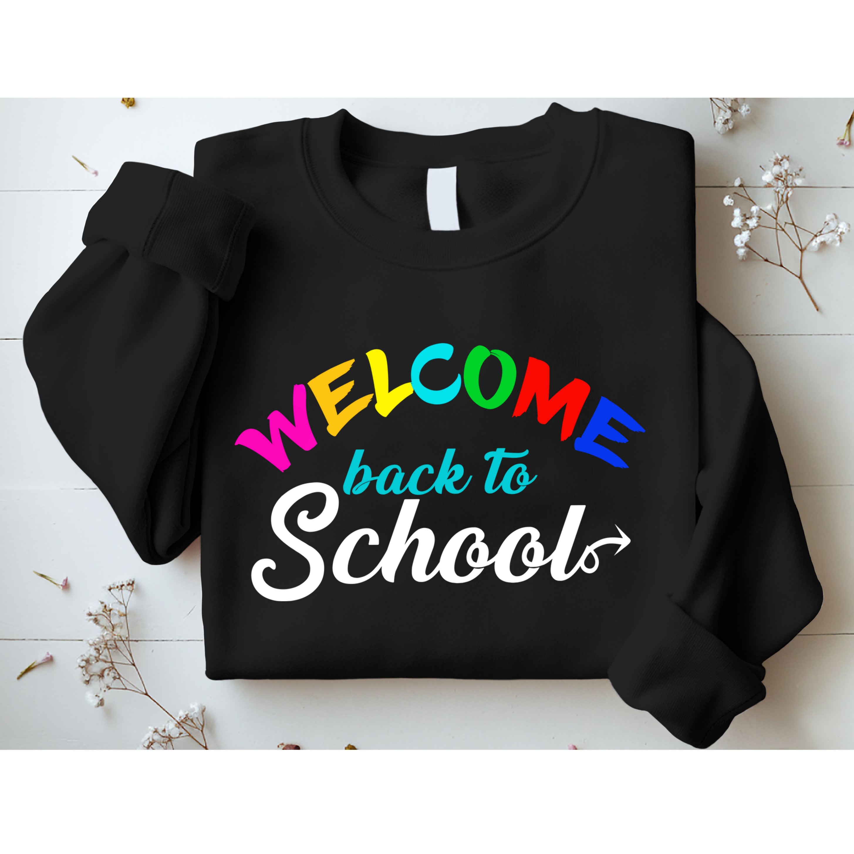 Welcome Back To School Arrow Sweatshirt