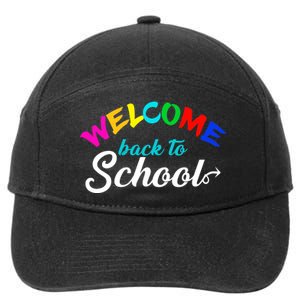 Welcome Back To School Arrow 7-Panel Snapback Hat