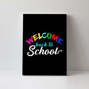 Welcome Back To School Arrow Canvas