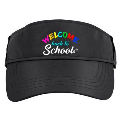 Welcome Back To School Arrow Adult Drive Performance Visor