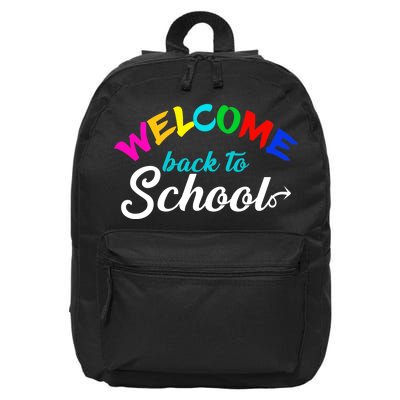 Welcome Back To School Arrow 16 in Basic Backpack