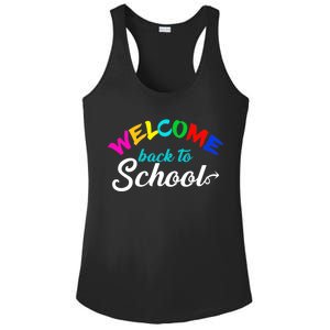 Welcome Back To School Arrow Ladies PosiCharge Competitor Racerback Tank