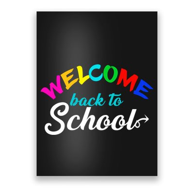 Welcome Back To School Arrow Poster