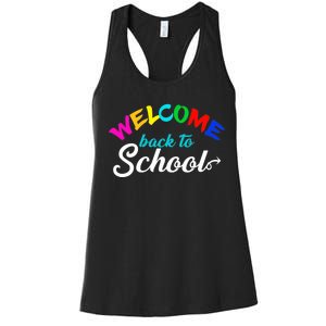 Welcome Back To School Arrow Women's Racerback Tank