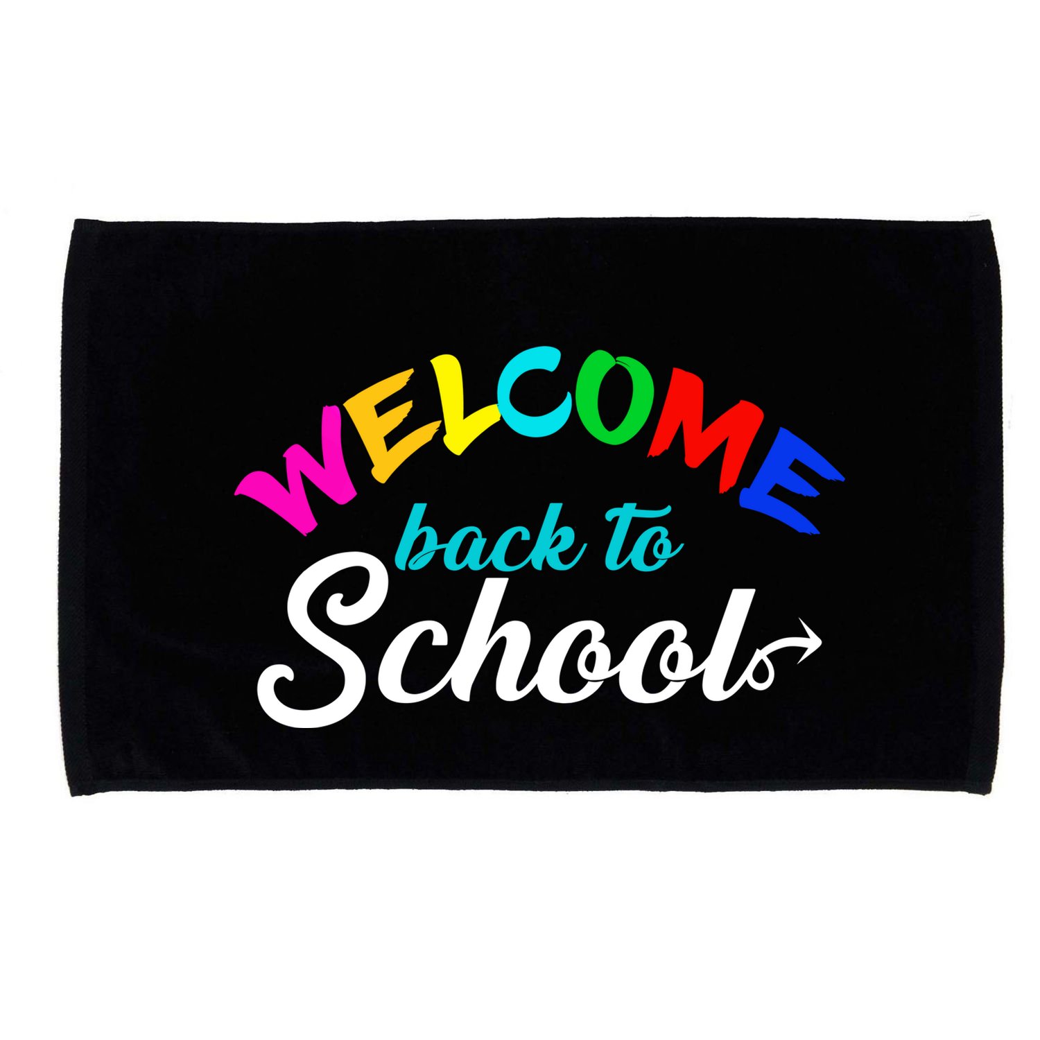 Welcome Back To School Arrow Microfiber Hand Towel