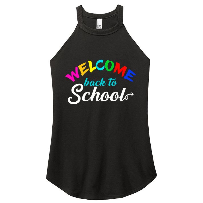 Welcome Back To School Arrow Women's Perfect Tri Rocker Tank