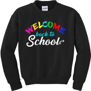 Welcome Back To School Arrow Kids Sweatshirt