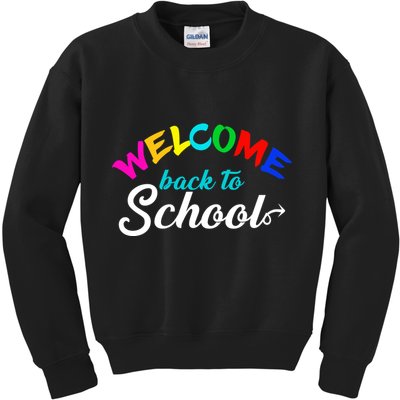Welcome Back To School Arrow Kids Sweatshirt