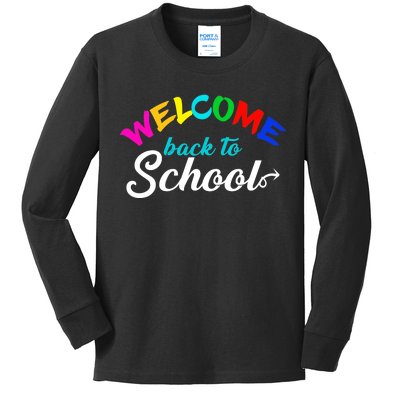 Welcome Back To School Arrow Kids Long Sleeve Shirt