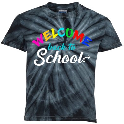 Welcome Back To School Arrow Kids Tie-Dye T-Shirt