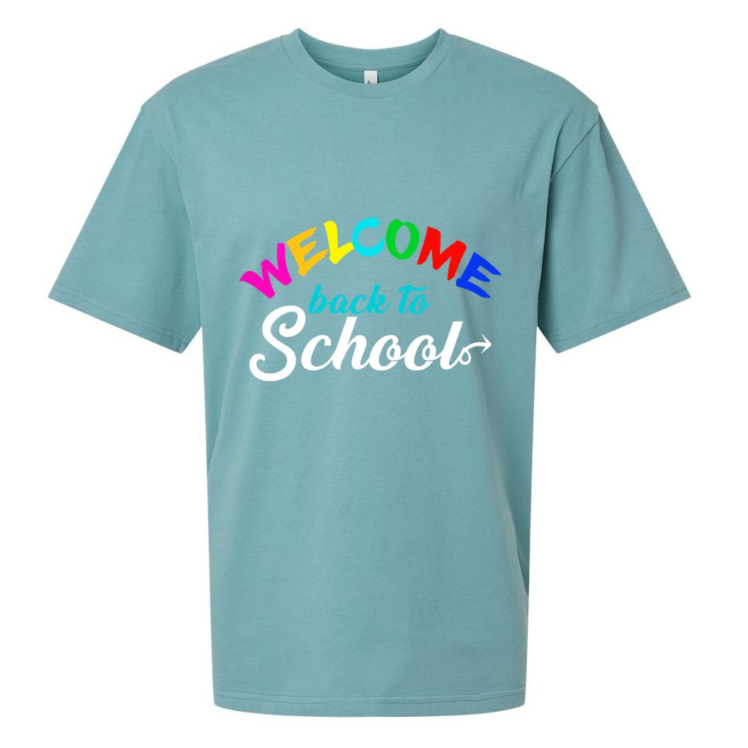 Welcome Back To School Arrow Sueded Cloud Jersey T-Shirt