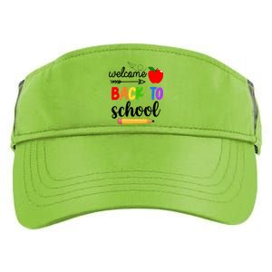 Welcome Back To School Teachers Students Adult Drive Performance Visor