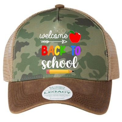 Welcome Back To School Teachers Students Legacy Tie Dye Trucker Hat