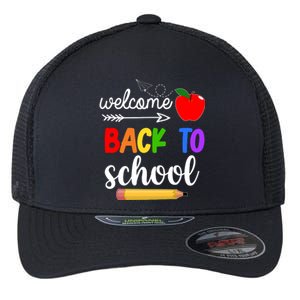 Welcome Back To School Teachers Students Flexfit Unipanel Trucker Cap