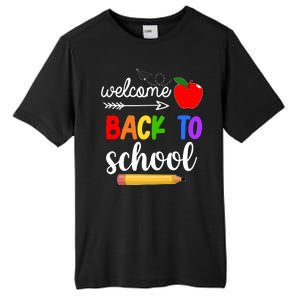 Welcome Back To School Teachers Students Tall Fusion ChromaSoft Performance T-Shirt