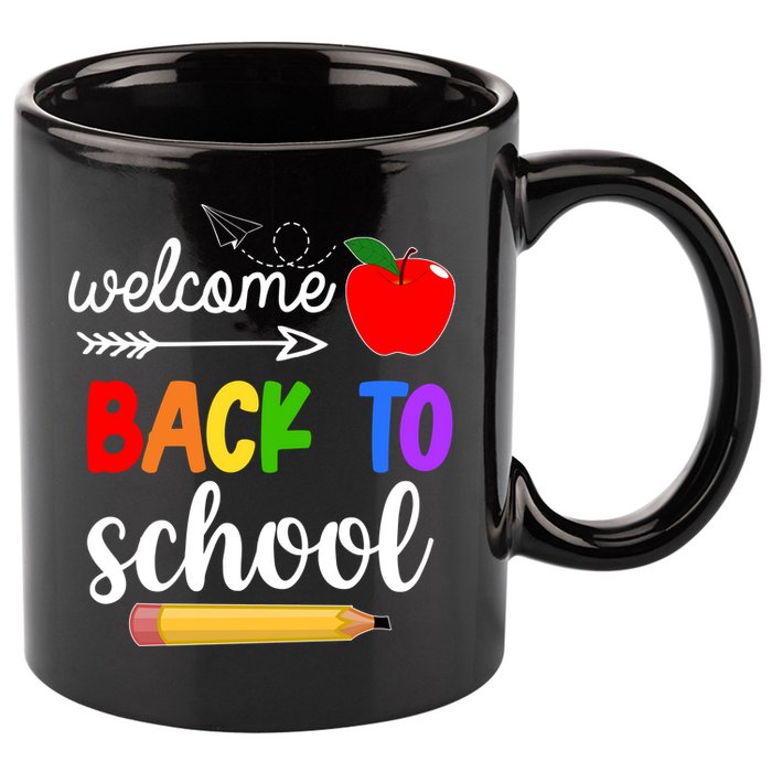 Welcome Back To School Teachers Students 11oz C Handle Ceramic Mug