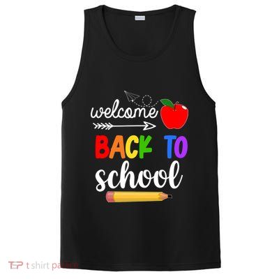 Welcome Back To School Teachers Students PosiCharge Competitor Tank