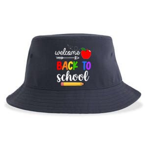 Welcome Back To School Teachers Students Sustainable Bucket Hat