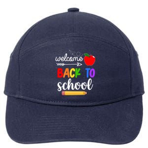 Welcome Back To School Teachers Students 7-Panel Snapback Hat