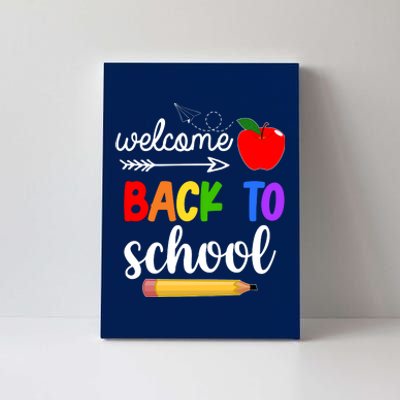 Welcome Back To School Teachers Students Canvas