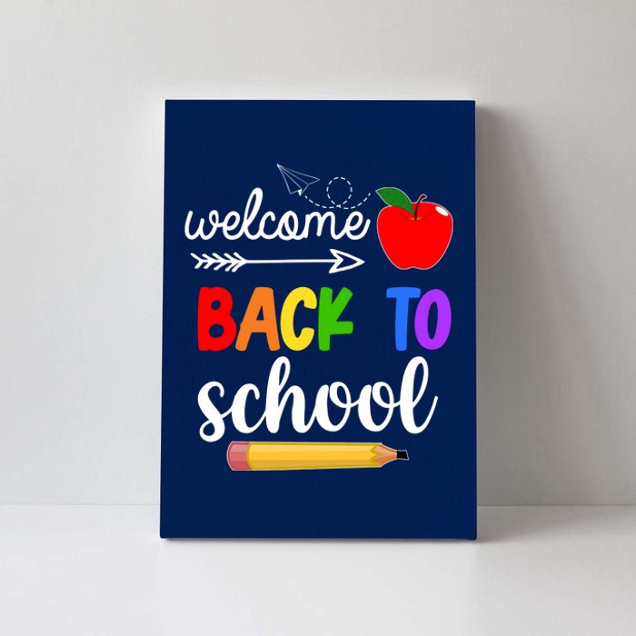 Welcome Back To School Teachers Students Canvas