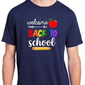 Welcome Back To School Teachers Students Adult ChromaSoft Performance T-Shirt