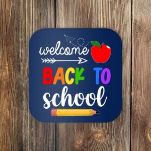 Welcome Back To School Teachers Students Coaster