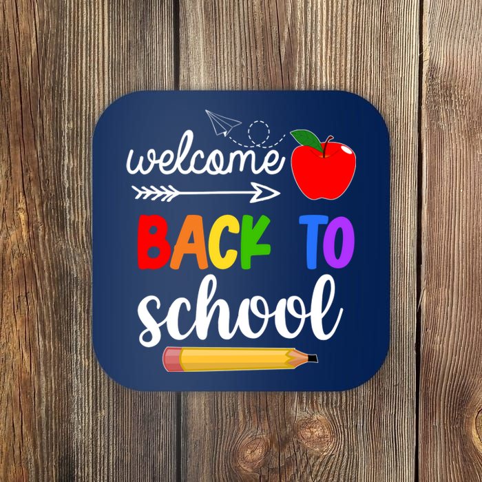 Welcome Back To School Teachers Students Coaster