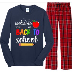 Welcome Back To School Teachers Students Long Sleeve Pajama Set