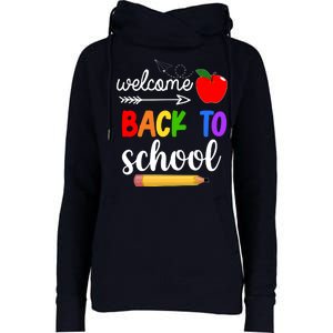 Welcome Back To School Teachers Students Womens Funnel Neck Pullover Hood