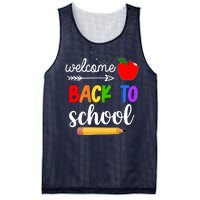 Welcome Back To School Teachers Students Mesh Reversible Basketball Jersey Tank